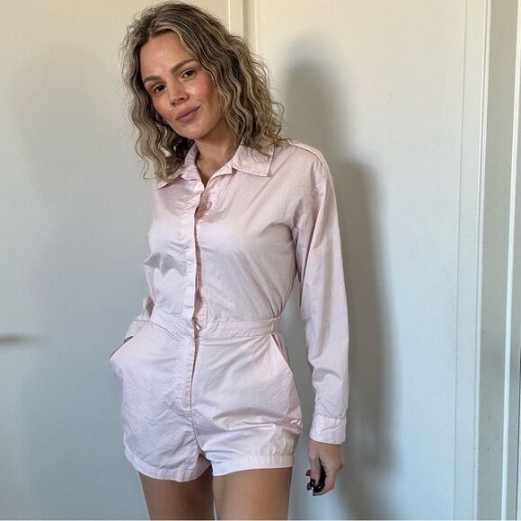 L'Academie Dylan Romper in Petal Pink - Picture 4 of 9